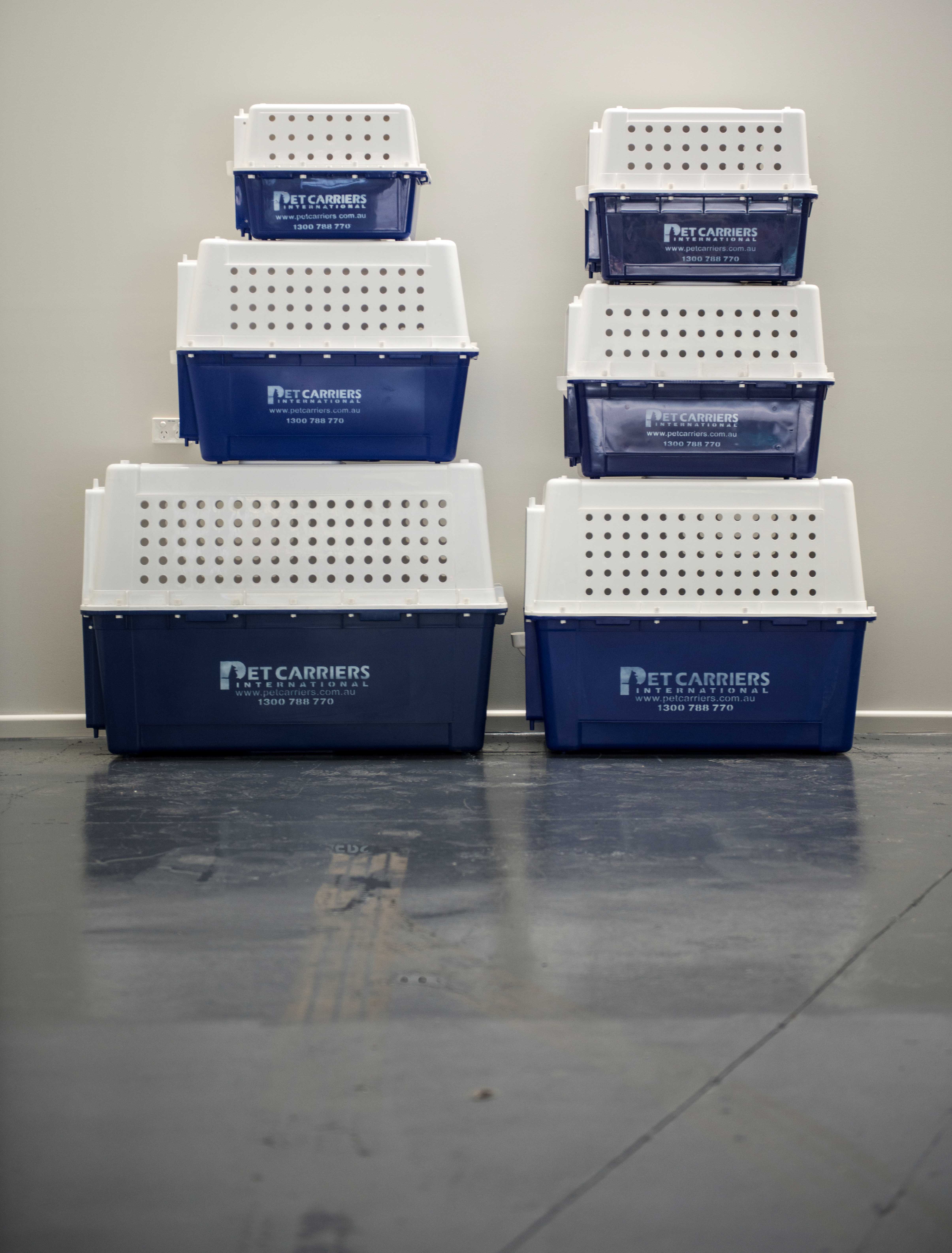 plastic crate stack